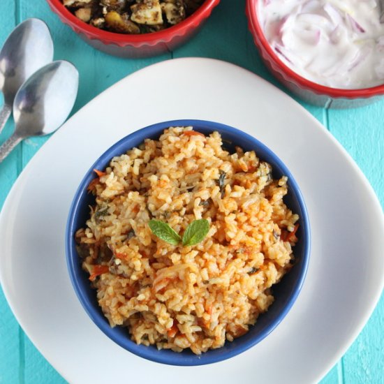 Tomato Rice/Thakkali Satham