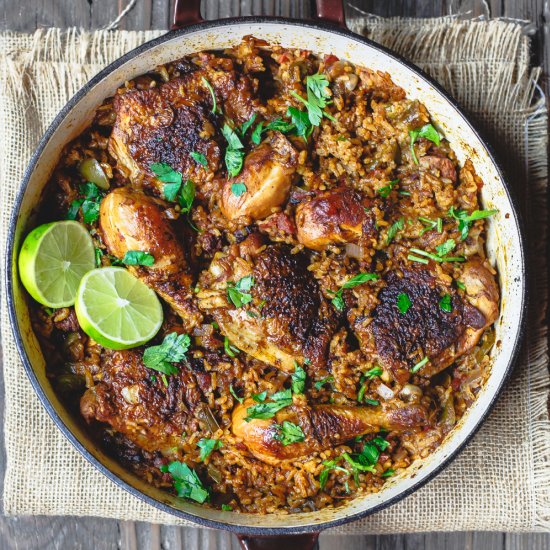 Spanish Chicken Rice with Chorizo