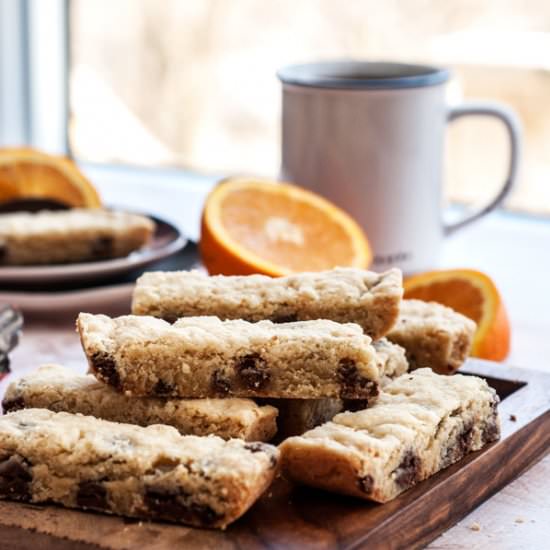 Chocolate Orange Shortbread Cookies