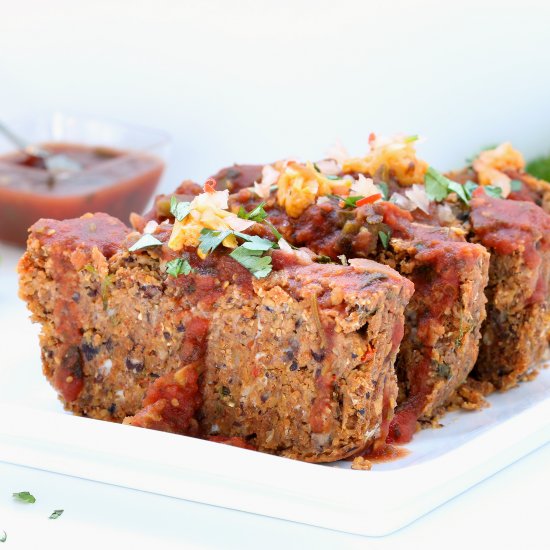 Mexican Vegan Meatloaf (GF)