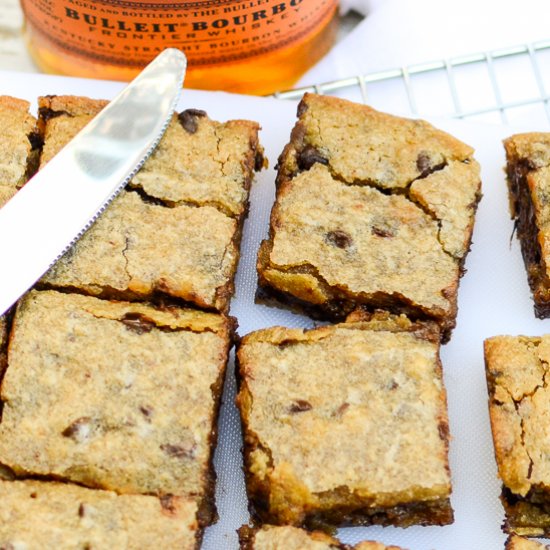 Bourbon Chocolate Blondies