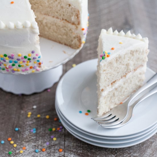 Champagne Cake with Buttercream