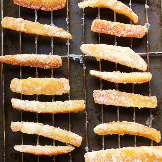 Sugar Crusted Candied Orange Peel