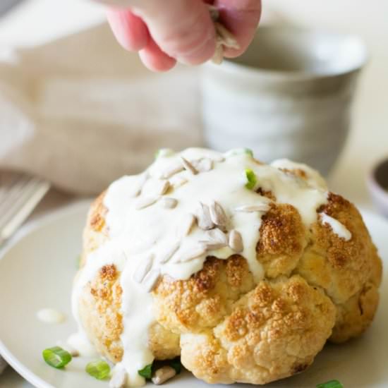 Roasted Cauliflower Alfredo Sauce