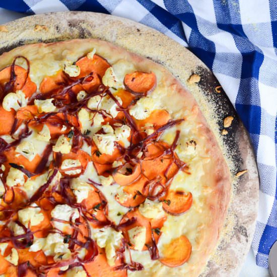 Carrot and Sweet Potato Pizza