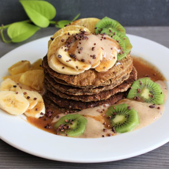 Vegan Gluten-free Tropical Pancakes