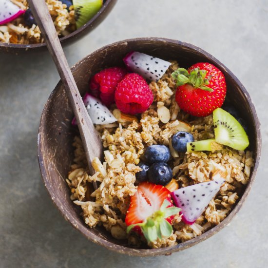 Stove Top Coconut & Almond Granola