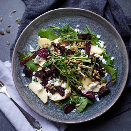 Beetroot, Apple & Feta Salad