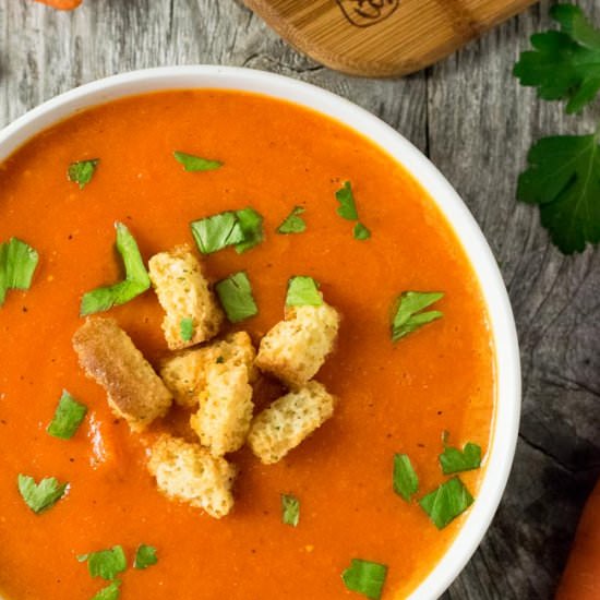 Roasted Red Pepper and Tomato Soup