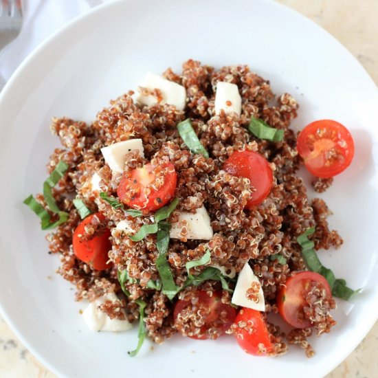 Quinoa with Tomato, Basil, and Mozzarella