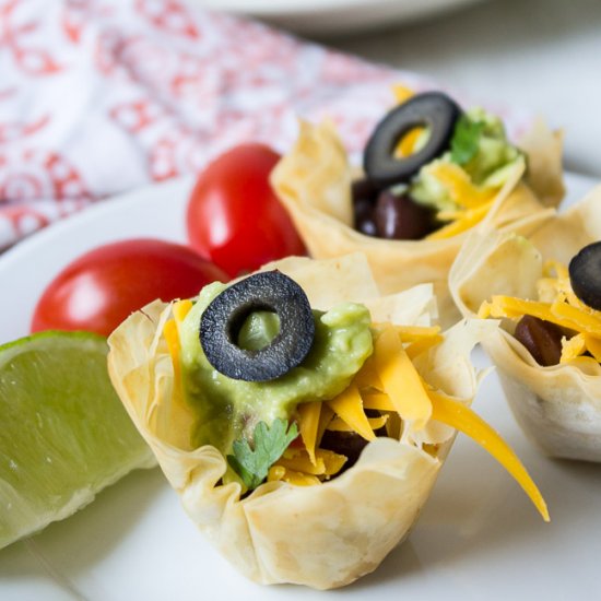 Black Bean Taco Cups