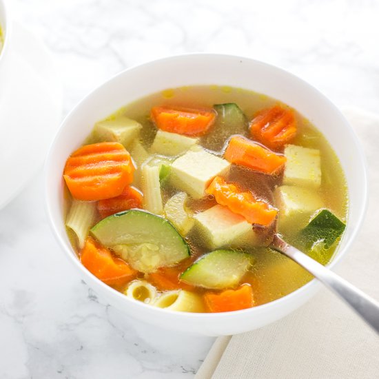 Vegan ‘Chicken’ Noodle Soup