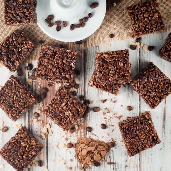 Mocha Rice Krispie Squares