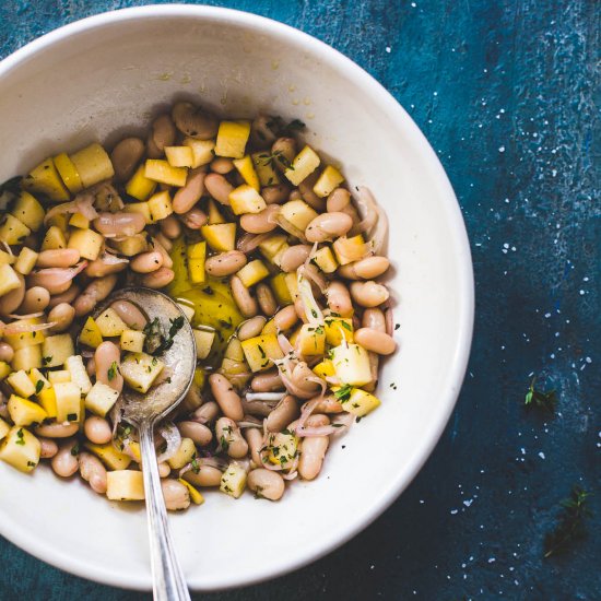 Marinated Apple White Bean Salad