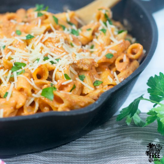 Penne with Spicy Vodka Sauce