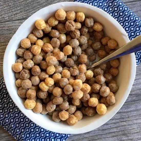 Healthy Honey & Cinnamon Corn Puff