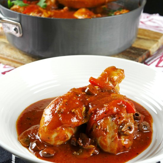 Easy Chicken Cacciatore