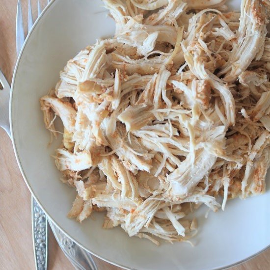 Slow Cooker Shredded BBQ Chicken