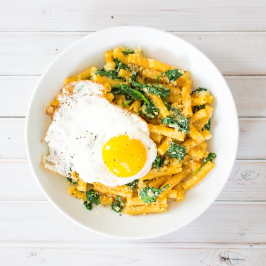 Lentil Pasta with Egg