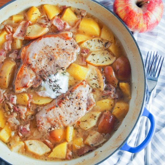 Cider Braised Pork Chops