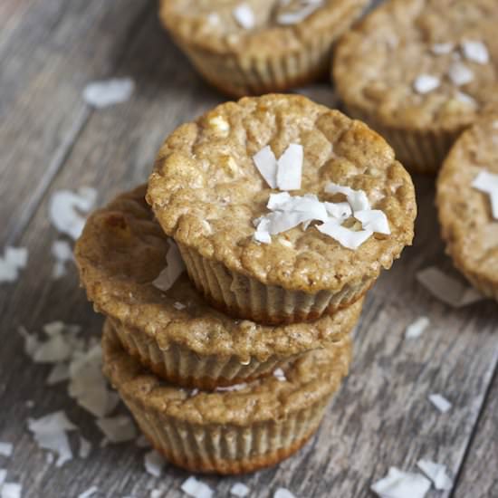 Coconut Gingerbread Protein Muffins