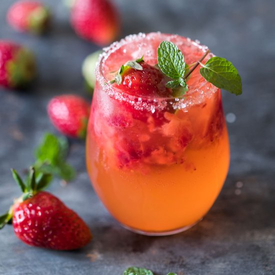 Mint Strawberry Moscow Mule