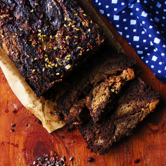 chocolate almond butter swirl bread