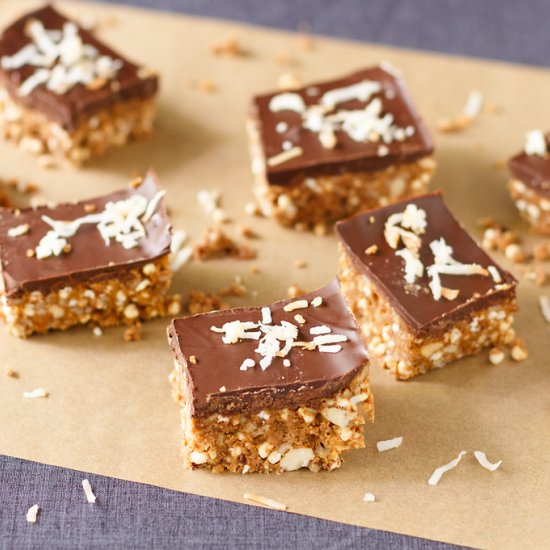 Nut, Millet + Chocolate Power Bars