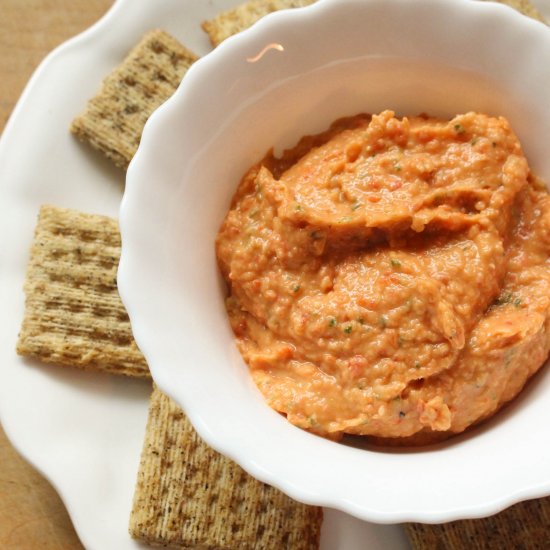 Roasted Red Pepper & White Bean Dip