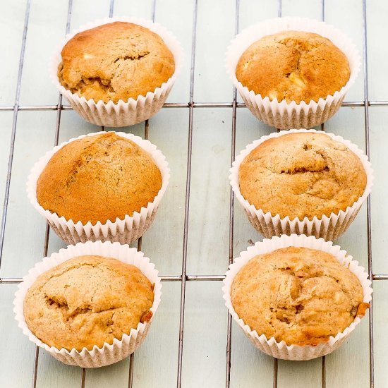 apple & banana muffins