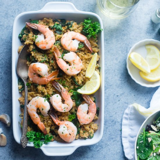 Slow Cooker Shrimp and Quinoa