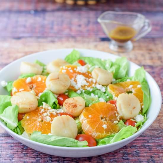 Sweet Orange Scallop Salad