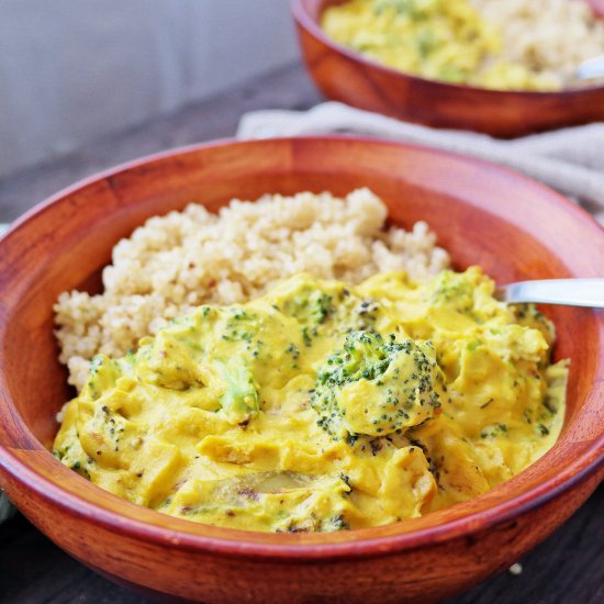 Vegan Broccoli Cheddar Bowls