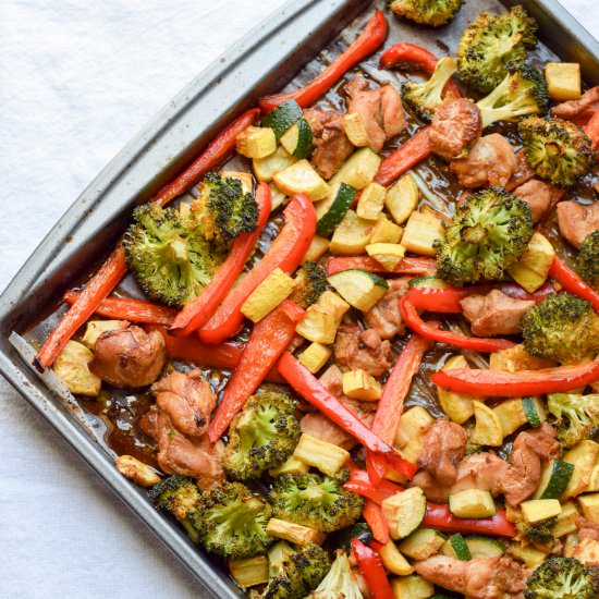 Sheet Pan Ginger Soy Chicken