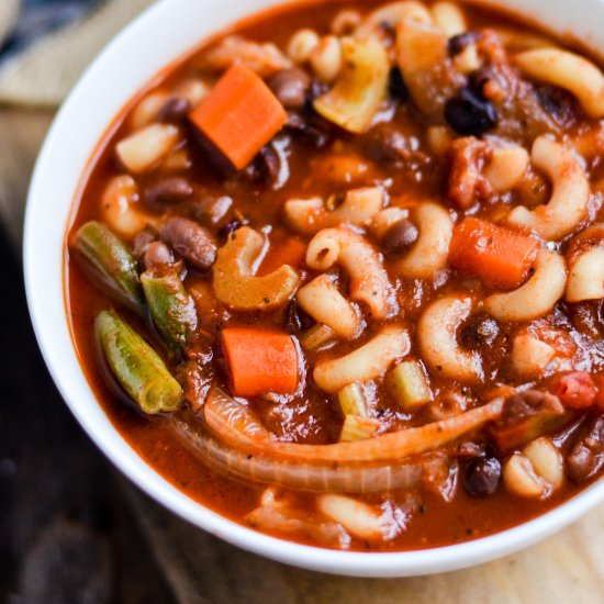 Hearty Homemade Minestrone Soup