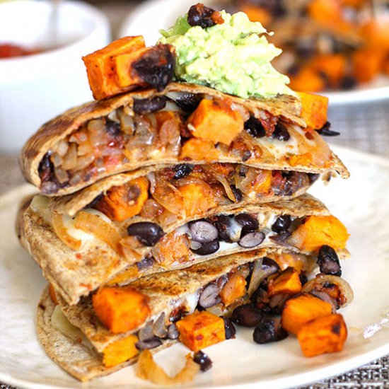 Sweet Potato Black Bean Quesadillas