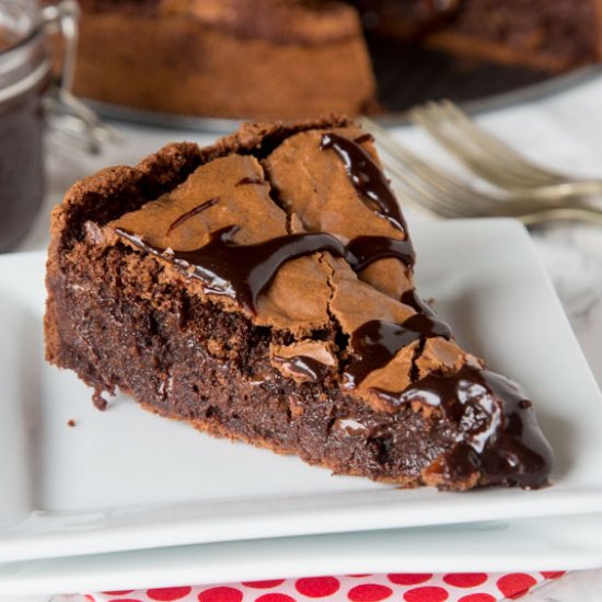 Gooey Brownie Pie