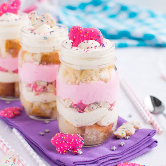 Circus Animal Cookie Mini Trifles