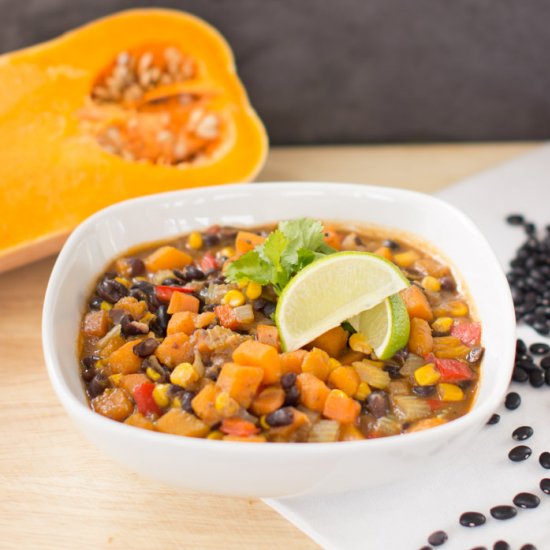 Butternut Squash Black Bean Stew