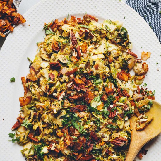 AMAZING Warm Brussels Sprout Slaw