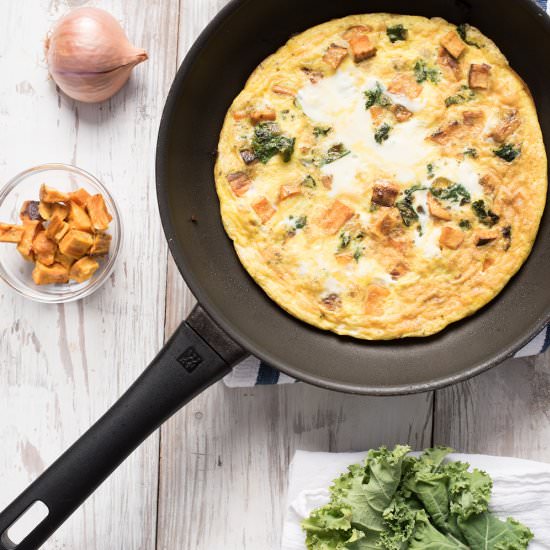 Sweet Potato & Kale Paleo Frittata