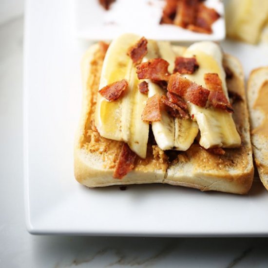 Peanut Butter Banana Bacon Sandwich