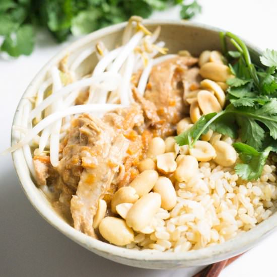 thai peanut chicken freezer meal