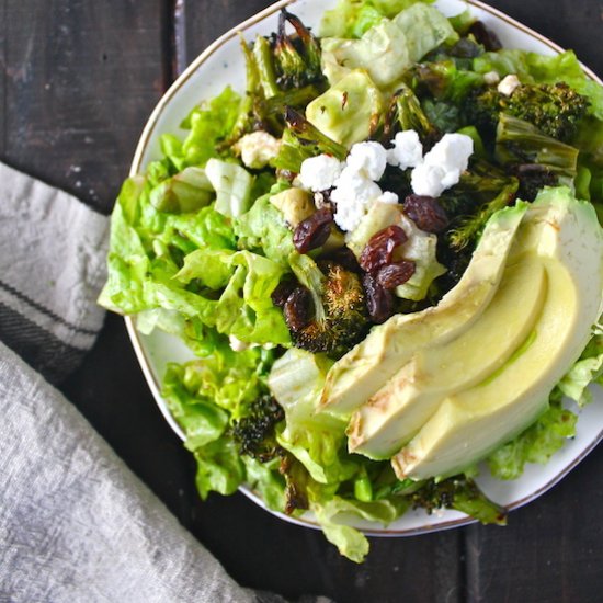 Lemony Roasted Broccoli Salad