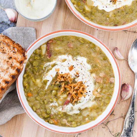 Split Pea Minestrone Soup