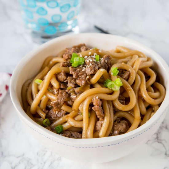 Garlic Beef Noodle Bowls