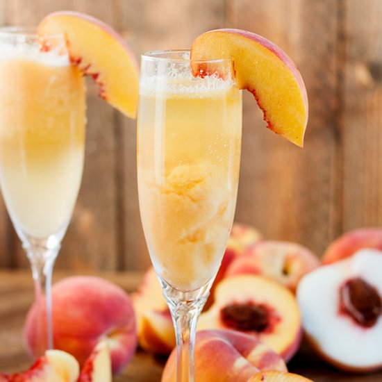 Frozen Peach Bellini