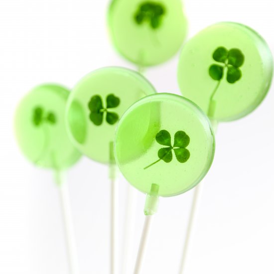 Four Leaf Clover Lollipops