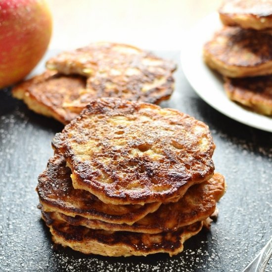 Apple Pie Healthy Pancakes