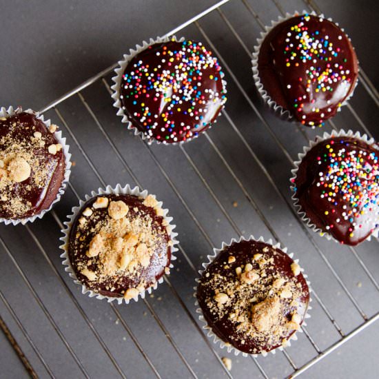 Chocolate Cheesecake Cupcakes